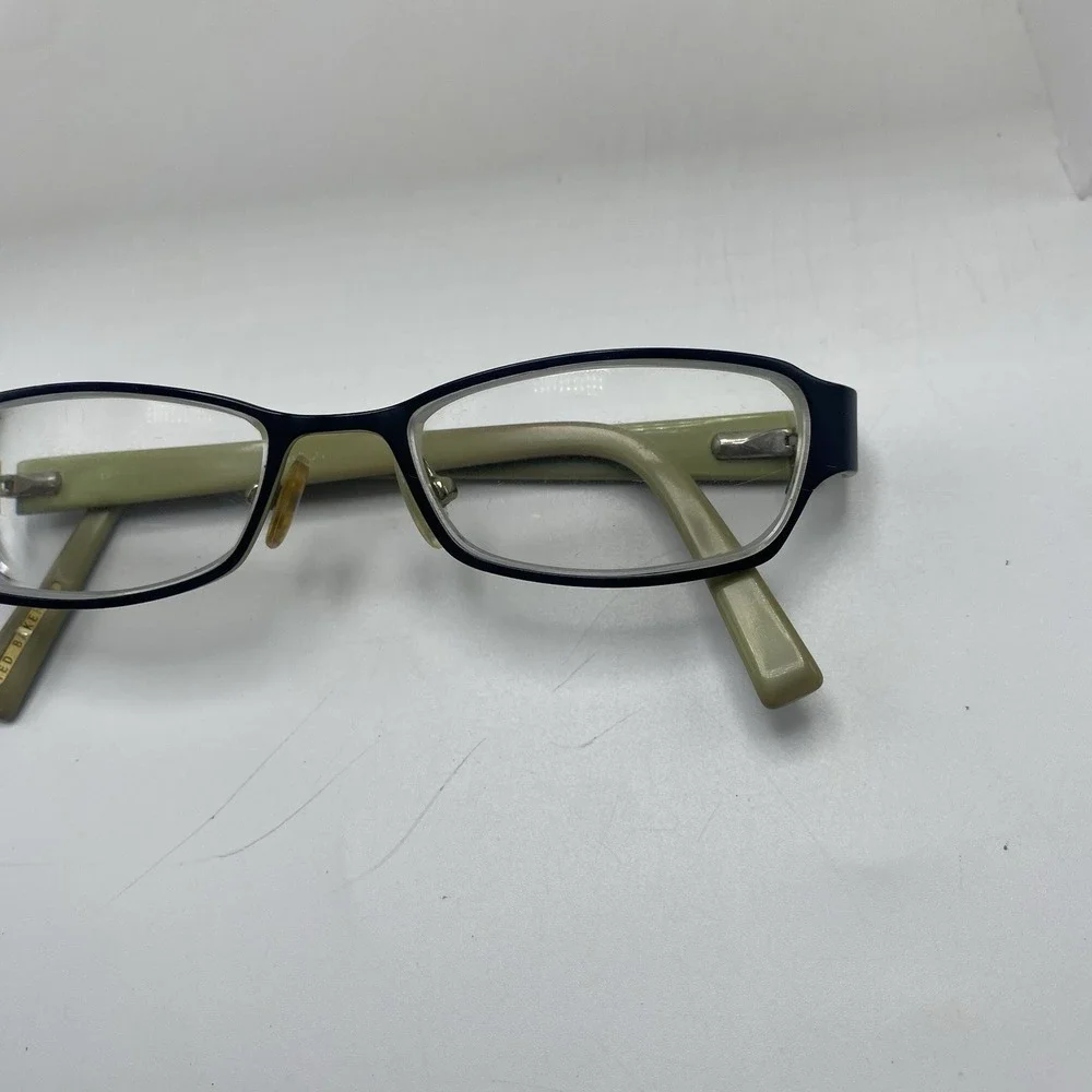 Ted Baker Eyeglasses FRAME ONLY Piroquette 49-16-135 Black Green 564